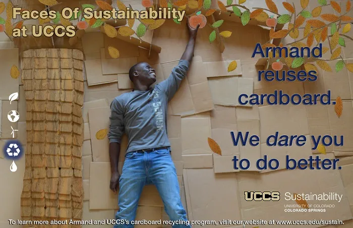 Armand reuses cardboards