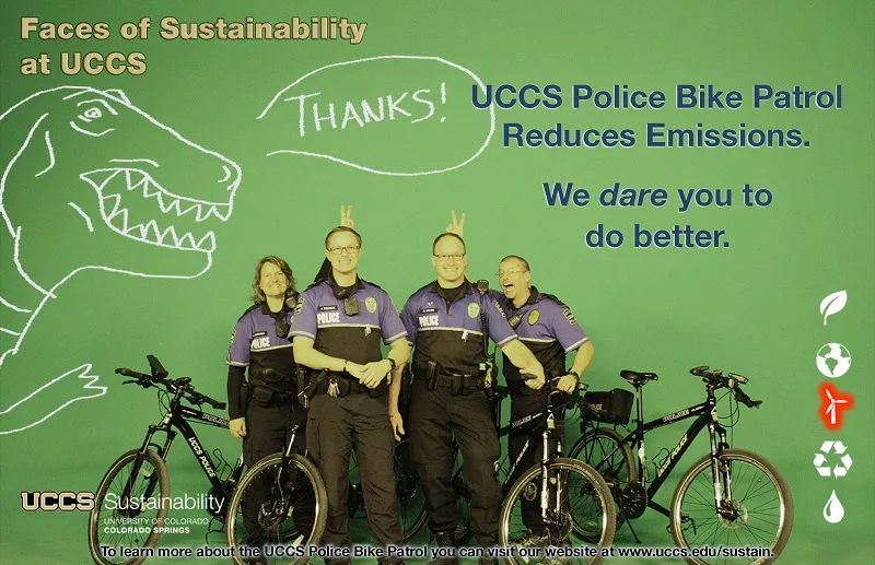 UCCS police bike patrol