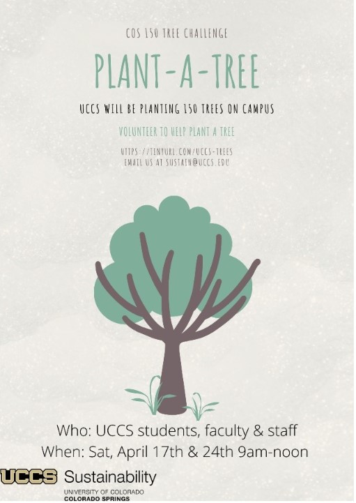 150 Tree Challenge poster with information on the event