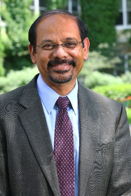Chancellor Venkat Reddy - head shot in front of Main Hall